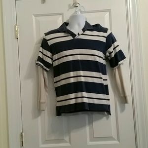 Athletics dept blue/white long sleeve L 10/12